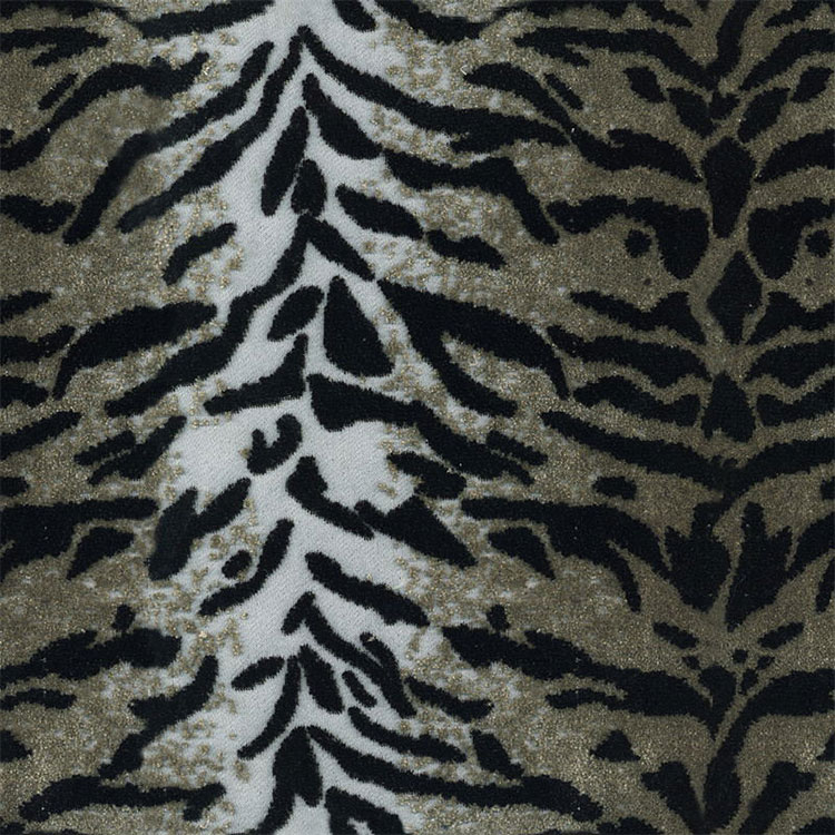 Chất lượng cao jacquard nhung hổ da động vật mẫu sofa vải sofa